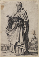 KG 10093
<br/>
Petrus ("Grote Apostelserie")
<br/>
<em>Callot, Jacques (1592 - 1635)</em>